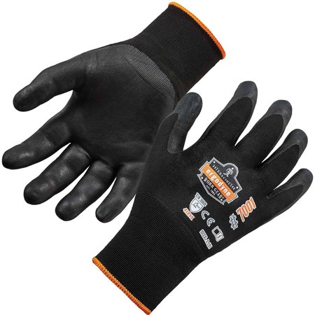 PROFLEX BY ERGODYNE Black XL Abrasion Resistant Nitrile-Coated Gloves DSX 7001